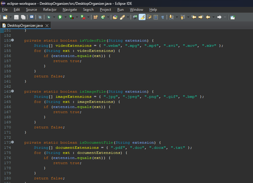 Java File Organizer